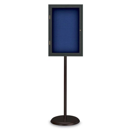 United Visual Products Corkboard, Triple Door, Radius Frame, 72x36", Gold/Pumice UV7005-GOLD-PUMICE